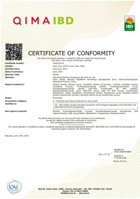 EU Organic Certificate